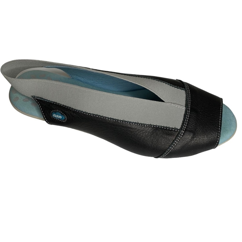 Cloud Women’s Leather Memory Foam Comfort Casual Walking Slingback Sandal Sz 7.5